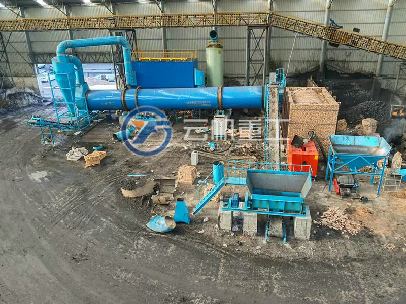 陜西黃陵工業(yè)園煤泥滾筒烘干機(jī)