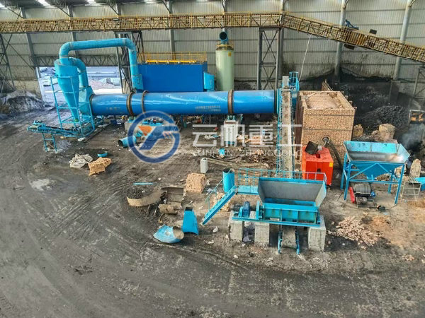 陜西黃陵工業(yè)園煤泥滾筒烘干機(jī)